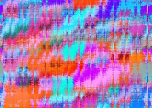 psychedelic geometric painting texture abstract background in pink blue orange purple Mural by Timmy333
