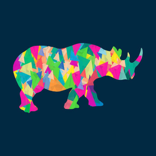 Abstract Bear Mural by Amir Faysal