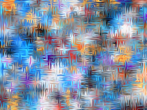 geometric shape pattern abstract background in blue and yellow Mural by Timmy333