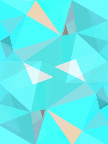 geometric triangle shape abstract background in blue Mural by Timmy333