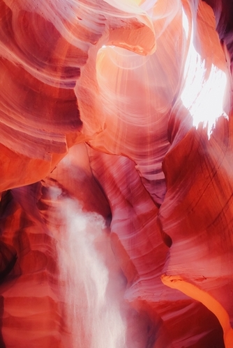 Sandstone surface abstract at Antelope Canyon Arizona USA Mural by Timmy333