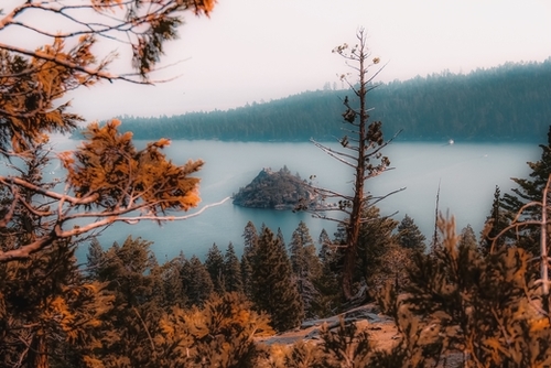 At Emerald Bay Lake Tahoe California USA Mural by Timmy333