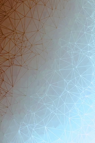 fractal graphic design geometric line pattern abstract background in blue brown Mural by Timmy333