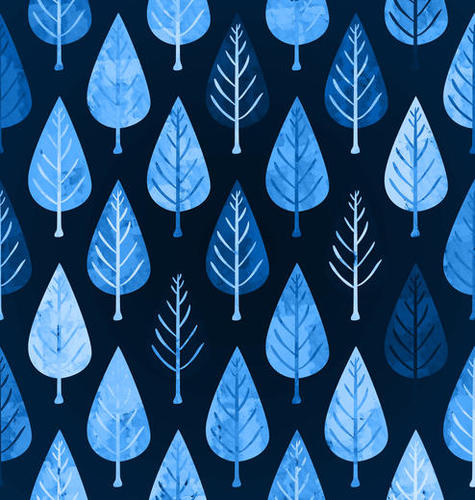 Watercolor Forest Pattern X 0.5 Mural by Amir Faysal