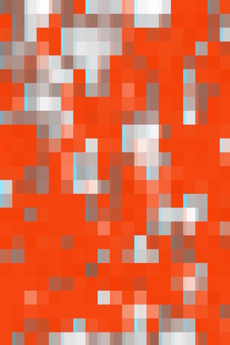geometric pixel square pattern abstract background in orange blue Mural by Timmy333