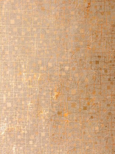 brown geometric square pattern art abstract background Mural by Timmy333