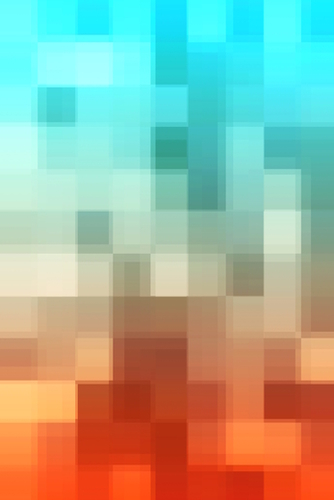 geometric pixel square pattern abstract background in blue brown Mural by Timmy333