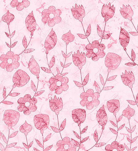 Watercolor Floral Mural by Amir Faysal