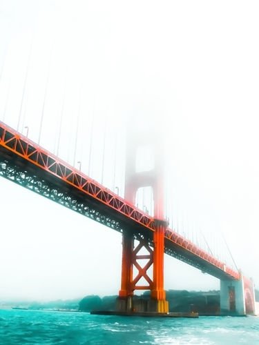 famous bridge at Golden Gate Bridge, San Francisco, USA Mural by Timmy333