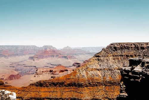 desert with blue sky at Grand Canyon national park, Arizona, USA Mural by Timmy333