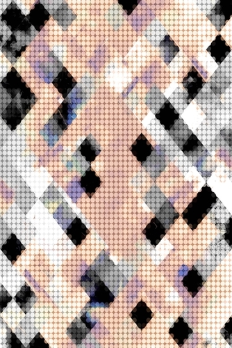 geometric pixel square pattern abstract background in brown Mural by Timmy333