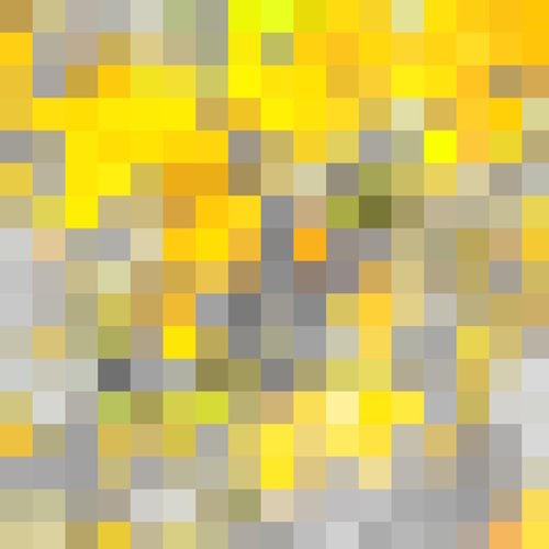 geometric pixel square pattern abstract background in yellow black Mural by Timmy333