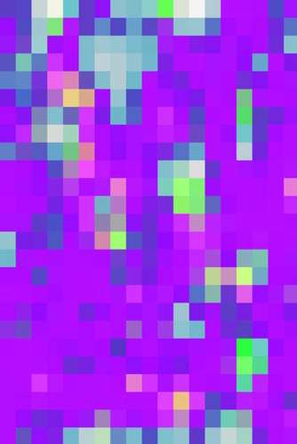 geometric pixel square pattern abstract background in purple green Mural by Timmy333