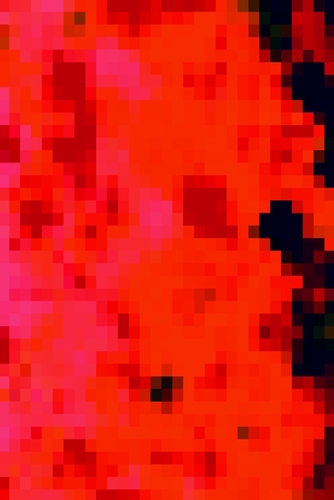 geometric pixel square pattern abstract background in red Mural by Timmy333