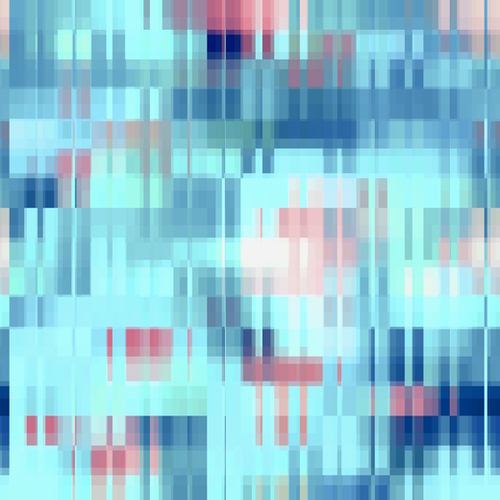 geometric pixel square pattern abstract background in blue brown Mural by Timmy333