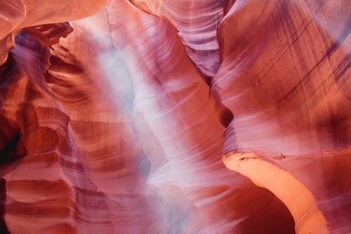 Sunlight in the cave at Antelope Canyon Arizona USA Mural by Timmy333