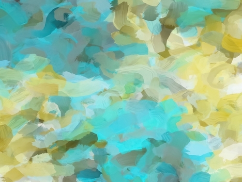 splash painting texture abstract background in yellow blue Mural by Timmy333