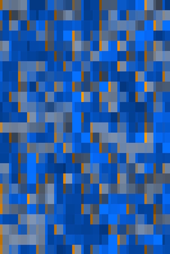geometric pixel square pattern abstract background in blue yellow Mural by Timmy333