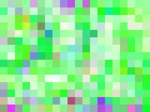 geometric square pixel pattern abstract background in green pink purple Mural by Timmy333