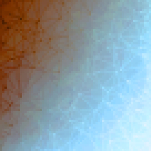 geometric pixel square pattern abstract background in brown blue Mural by Timmy333