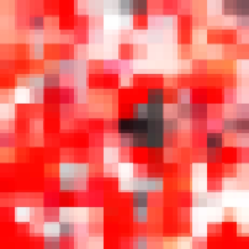 geometric pixel square pattern abstract background in red Mural by Timmy333