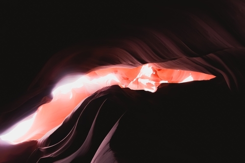 Hole in the sandstone cave at Antelope Canyon Arizona USA Mural by Timmy333