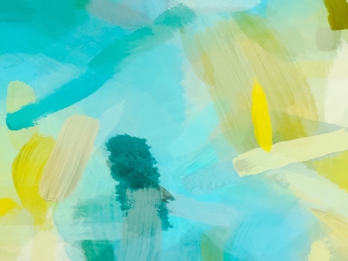 splash painting texture abstract background in blue and yellow Mural by Timmy333