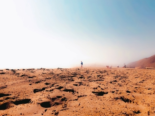 Sandy beach at Point Mugu beach California USA Mural by Timmy333