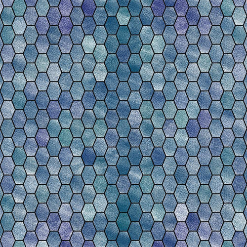 Glitters Honeycomb  Mural by Amir Faysal