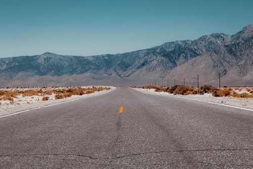 Road trip in the desert to Death Valley national park California USA Mural by Timmy333