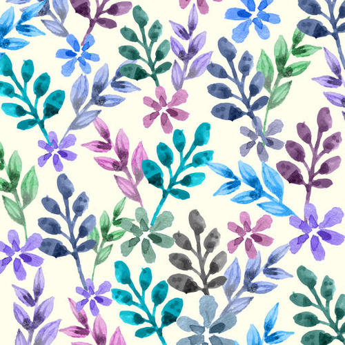 Watercolor Floral X 0.2 Mural by Amir Faysal