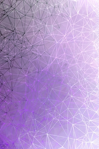 fractal geometric line pattern abstract art in purple Mural by Timmy333