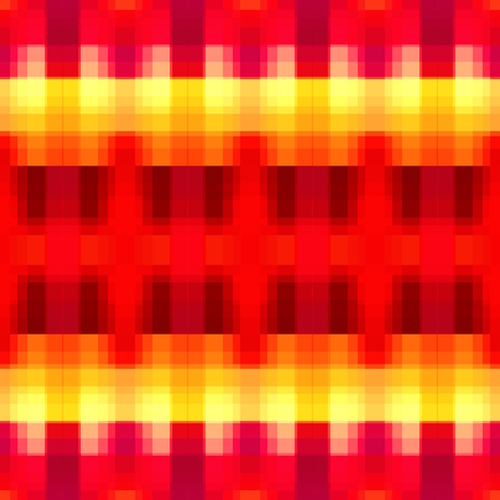 symmetry graphic design pixel geometric square pattern abstract background in red yellow Mural by Timmy333