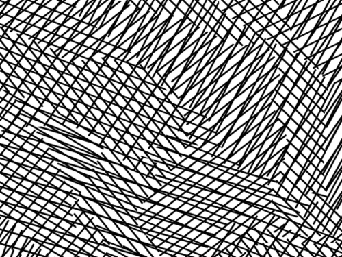 geometric line pattern abstract background in black and white Mural by Timmy333