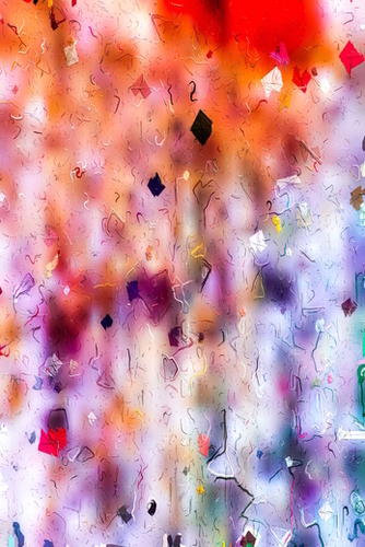 colorful painting texture abstract background in orange purple Mural by Timmy333