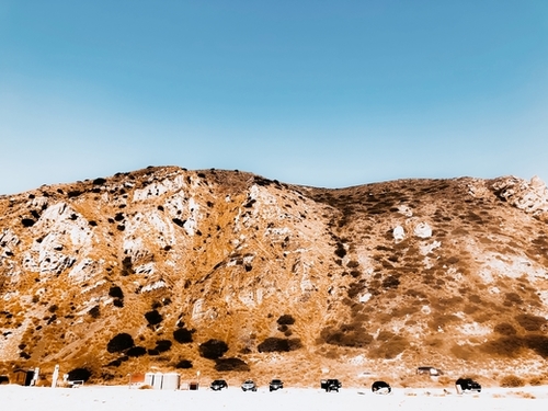 mountains at Point Mugu beach California USA Mural by Timmy333