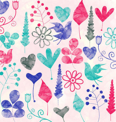 LOVELY FLORAL PATTERN X 0.4 Mural by Amir Faysal