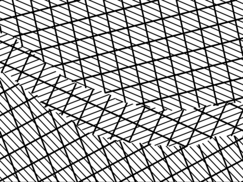 geometric square shape line pattern abstract background in black and white Mural by Timmy333