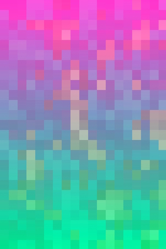 geometric pixel square pattern abstract background in pink purple blue green Mural by Timmy333