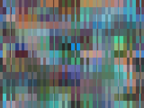 brown blue geometric square pixel pattern abstract background Mural by Timmy333