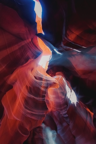 beautiful sandstone texture abstract at Antelope Canyon Arizona USA Mural by Timmy333