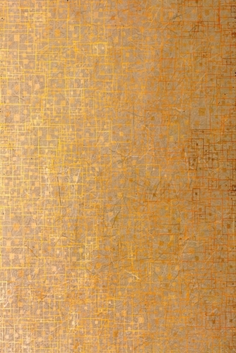 brown square pixel art pattern abstract background Mural by Timmy333