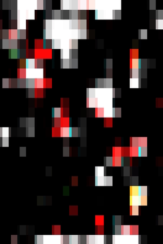 graphic design pixel geometric square pattern abstract background in red black Mural by Timmy333