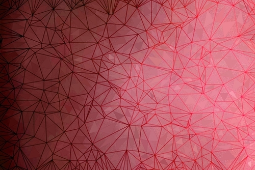 fractal graphic design geometric line pattern abstract background in red Mural by Timmy333