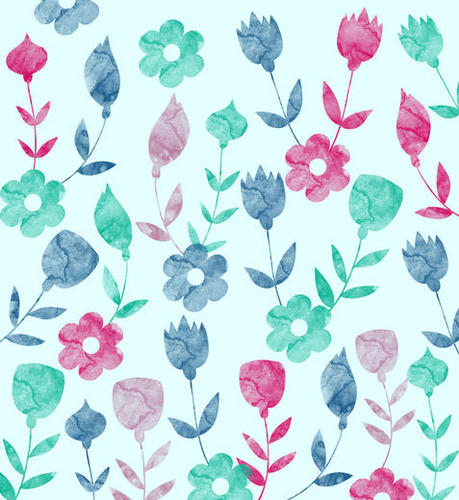 LOVELY FLORAL PATTERN X 0.5 Mural by Amir Faysal