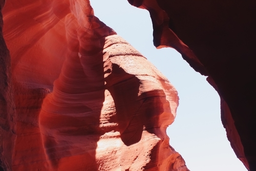 Orange rocks in the desert at Antelope Canyon Arizona USA Mural by Timmy333
