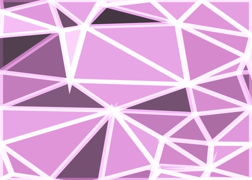 geometric triangle pattern abstract background in pink and white Mural by Timmy333