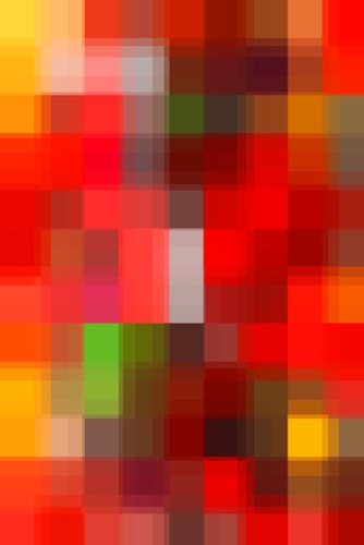 graphic design pixel geometric square pattern abstract background in red yellow green Mural by Timmy333