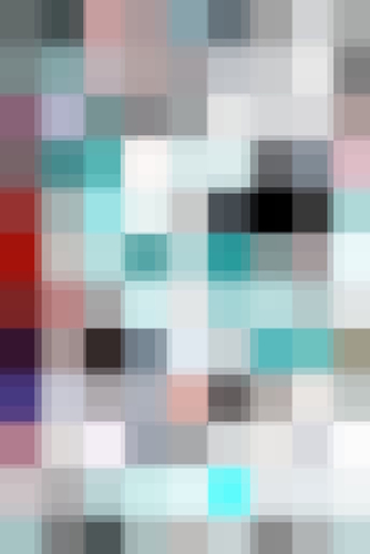 geometric pixel square pattern abstract background in blue pink Mural by Timmy333