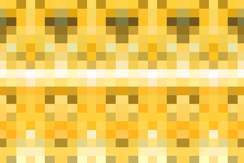 geometric symmetry pixel square pattern abstract background in yellow brown Mural by Timmy333